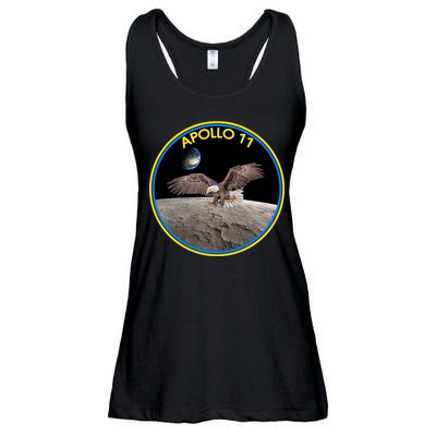 Apollo 11 Emblem Moon Landing Bald Eagle Ladies Essential Flowy Tank