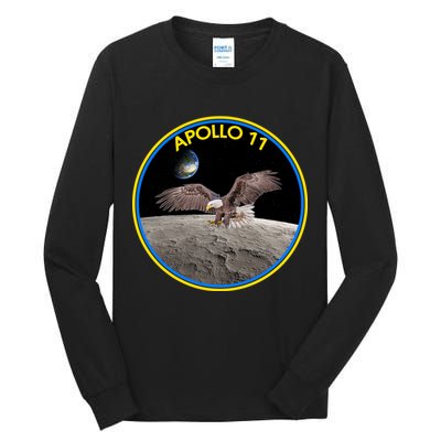 Apollo 11 Emblem Moon Landing Bald Eagle Tall Long Sleeve T-Shirt