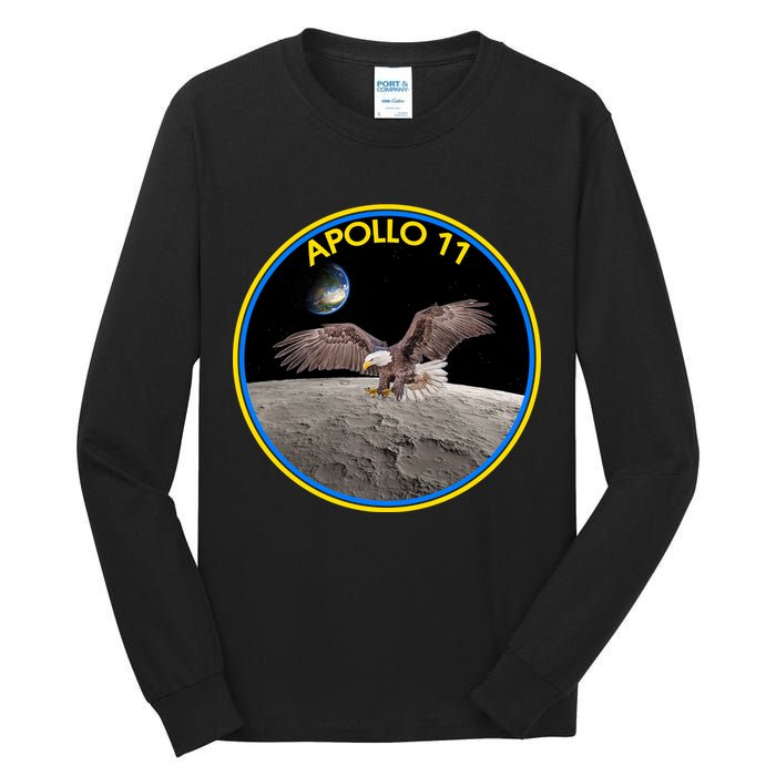 Apollo 11 Emblem Moon Landing Bald Eagle Tall Long Sleeve T-Shirt