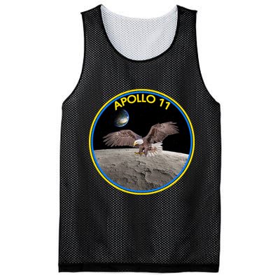 Apollo 11 Emblem Moon Landing Bald Eagle Mesh Reversible Basketball Jersey Tank