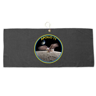 Apollo 11 Emblem Moon Landing Bald Eagle Large Microfiber Waffle Golf Towel