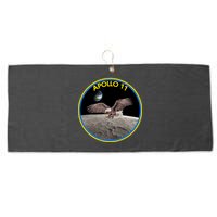 Apollo 11 Emblem Moon Landing Bald Eagle Large Microfiber Waffle Golf Towel