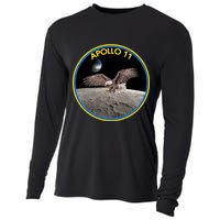 Apollo 11 Emblem Moon Landing Bald Eagle Cooling Performance Long Sleeve Crew