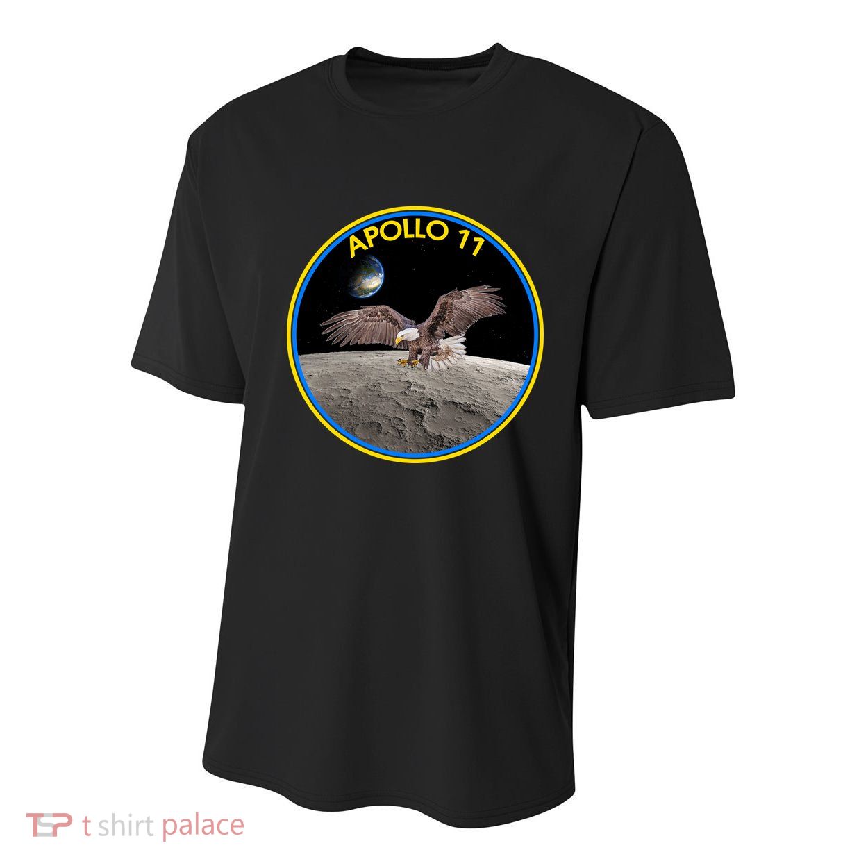 Apollo 11 Emblem Moon Landing Bald Eagle Youth Performance Sprint T-Shirt
