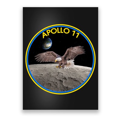 Apollo 11 Emblem Moon Landing Bald Eagle Poster