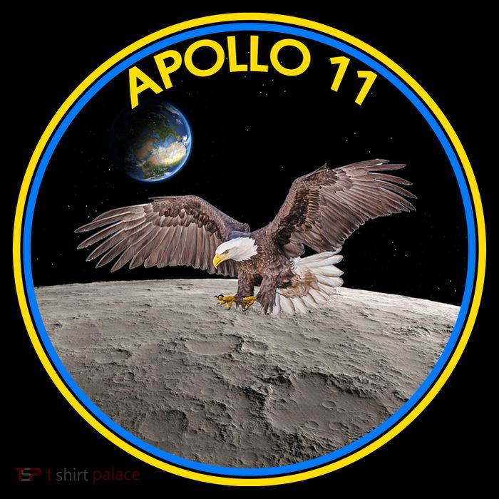 Apollo 11 Emblem Moon Landing Bald Eagle Poster