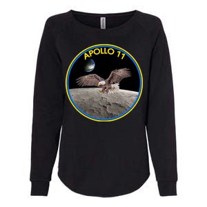 Apollo 11 Emblem Moon Landing Bald Eagle Womens California Wash Sweatshirt