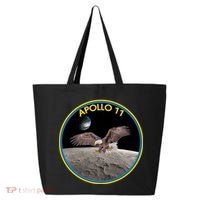 Apollo 11 Emblem Moon Landing Bald Eagle 25L Jumbo Tote