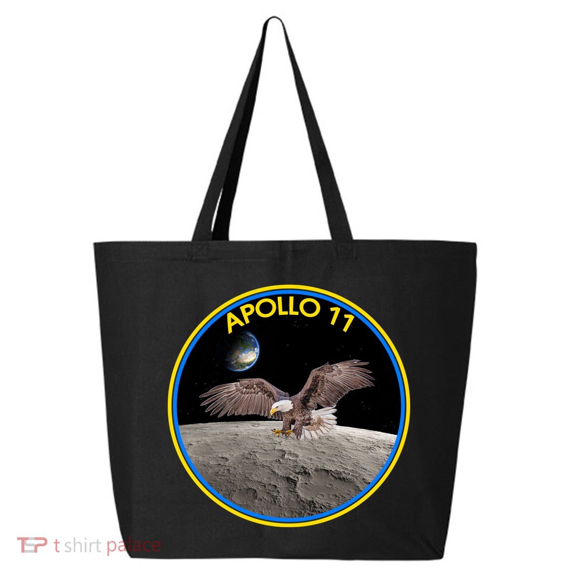 Apollo 11 Emblem Moon Landing Bald Eagle 25L Jumbo Tote