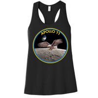 Apollo 11 Emblem Moon Landing Bald Eagle Women's Racerback Tank