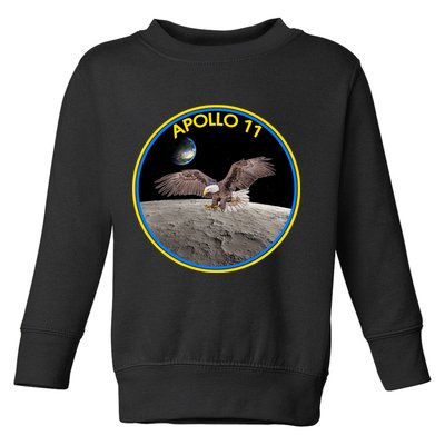 Apollo 11 Emblem Moon Landing Bald Eagle Toddler Sweatshirt