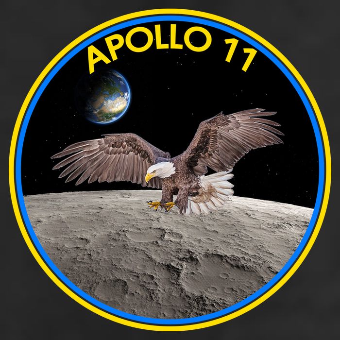Apollo 11 Emblem Moon Landing Bald Eagle Trucker Hat