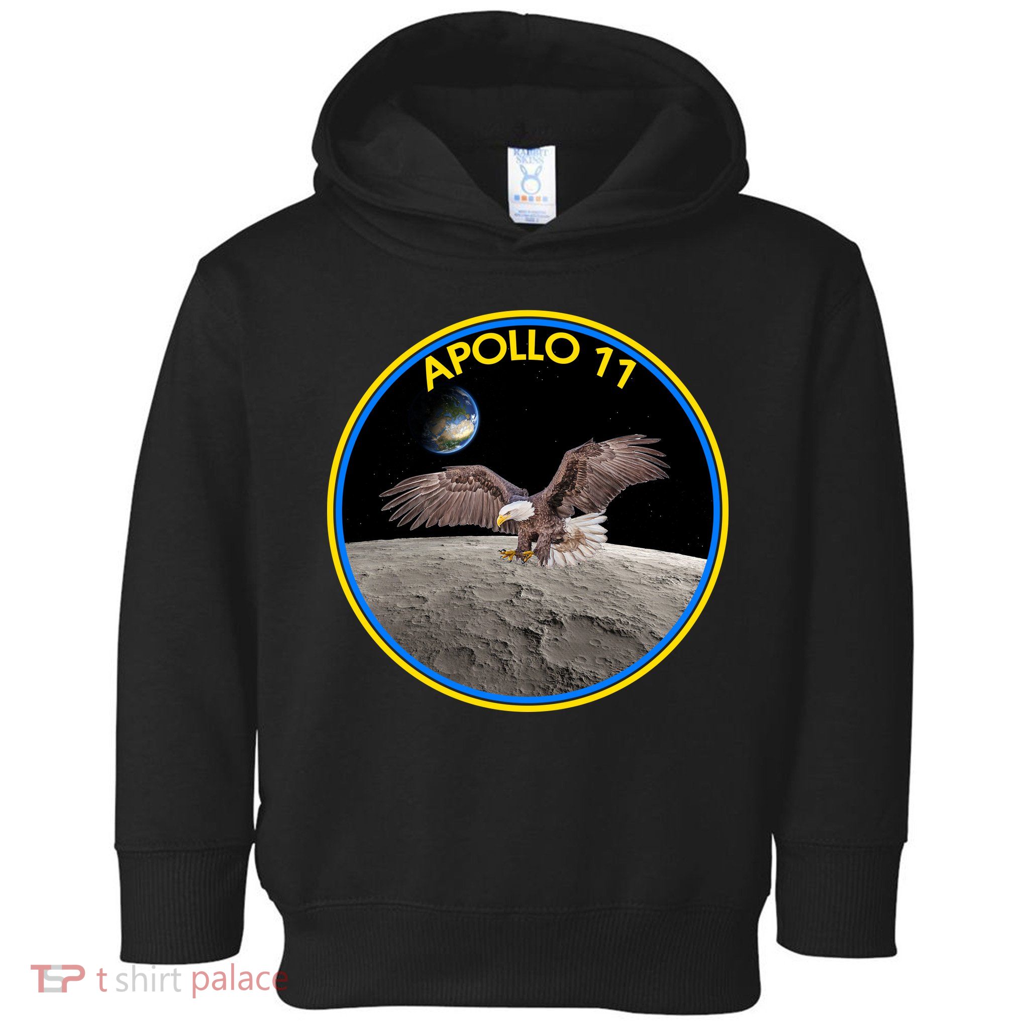 Apollo 11 Emblem Moon Landing Bald Eagle Toddler Hoodie