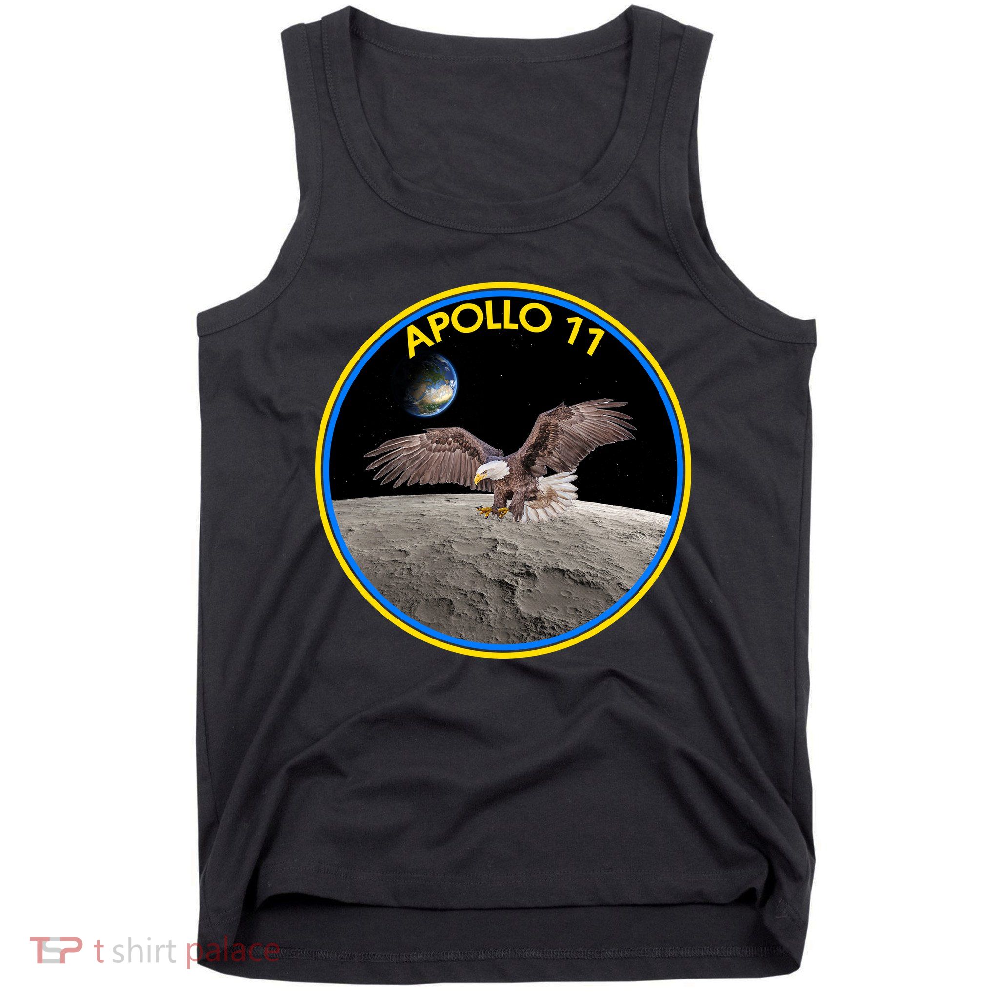Apollo 11 Emblem Moon Landing Bald Eagle Tank Top