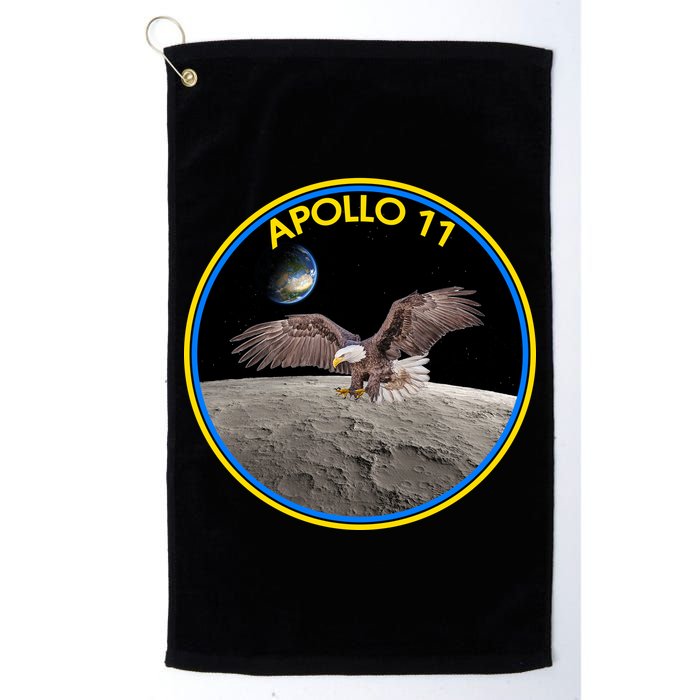 Apollo 11 Emblem Moon Landing Bald Eagle Golf Towel