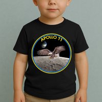 Apollo 11 Emblem Moon Landing Bald Eagle Toddler T-Shirt