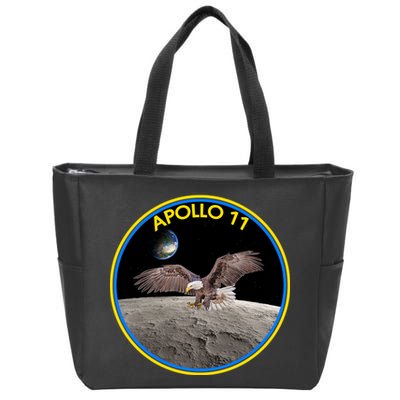 Apollo 11 Emblem Moon Landing Bald Eagle Zip Tote Bag