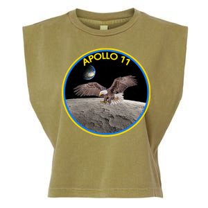 Apollo 11 Emblem Moon Landing Bald Eagle Garment-Dyed Women's Muscle Tee