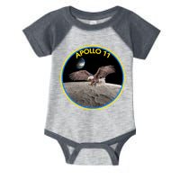 Apollo 11 Emblem Moon Landing Bald Eagle Infant Baby Jersey Bodysuit