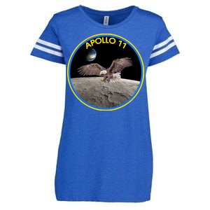 Apollo 11 Emblem Moon Landing Bald Eagle Enza Ladies Jersey Football T-Shirt