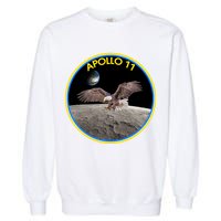 Apollo 11 Emblem Moon Landing Bald Eagle Garment-Dyed Sweatshirt