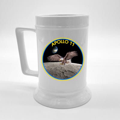 Apollo 11 Emblem Moon Landing Bald Eagle Beer Stein