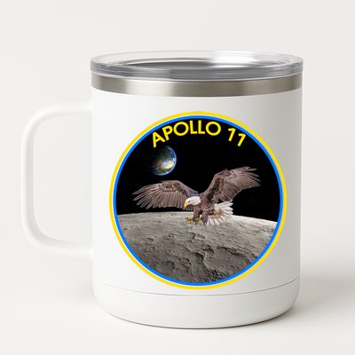 Apollo 11 Emblem Moon Landing Bald Eagle 12 oz Stainless Steel Tumbler Cup