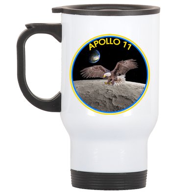 Apollo 11 Emblem Moon Landing Bald Eagle Stainless Steel Travel Mug