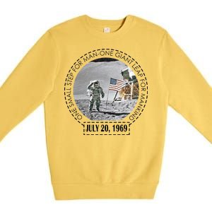 Apollo 11 Moon Landing Emblem 50th Anniversary  Premium Crewneck Sweatshirt