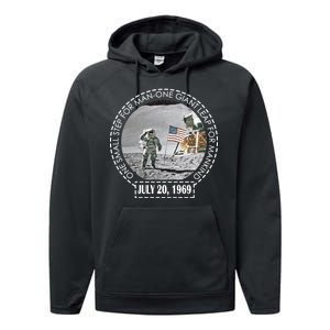 Apollo 11 Moon Landing Emblem 50th Anniversary  Performance Fleece Hoodie