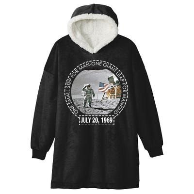 Apollo 11 Moon Landing Emblem 50th Anniversary  Hooded Wearable Blanket