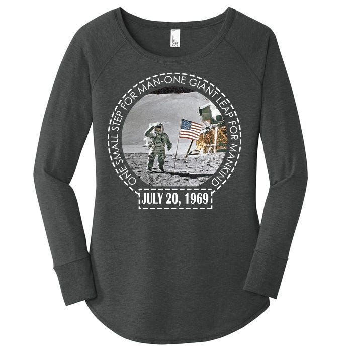 Apollo 11 Moon Landing Emblem 50th Anniversary  Women's Perfect Tri Tunic Long Sleeve Shirt