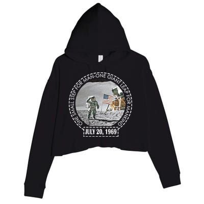Apollo 11 Moon Landing Emblem 50th Anniversary  Crop Fleece Hoodie