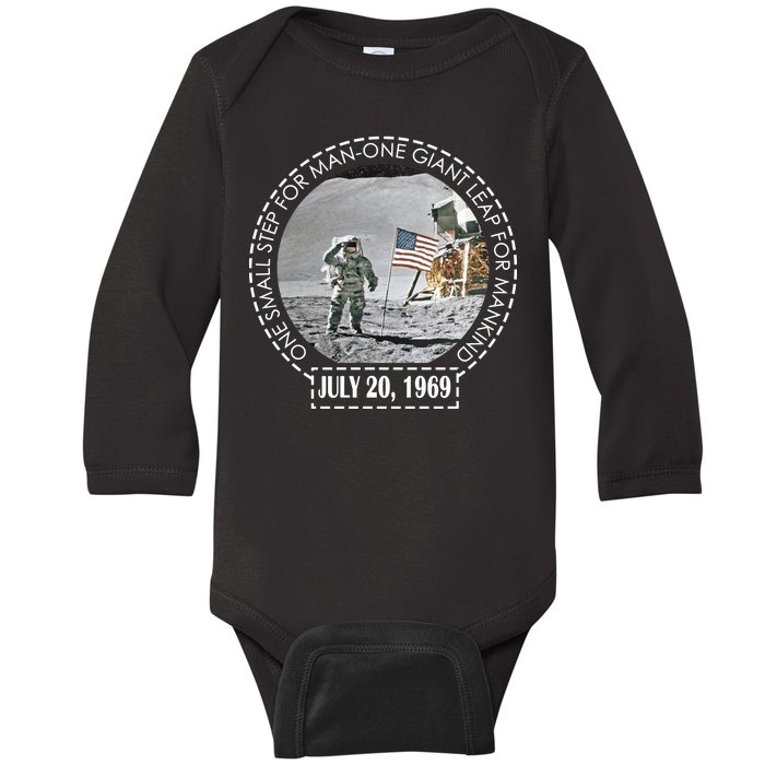 Apollo 11 Moon Landing Emblem 50th Anniversary  Baby Long Sleeve Bodysuit