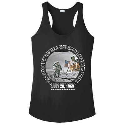 Apollo 11 Moon Landing Emblem 50th Anniversary  Ladies PosiCharge Competitor Racerback Tank