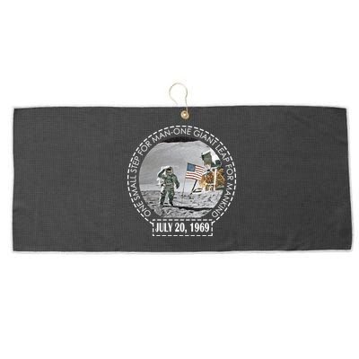 Apollo 11 Moon Landing Emblem 50th Anniversary  Large Microfiber Waffle Golf Towel