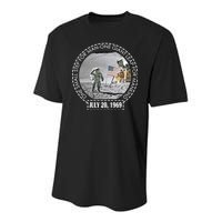 Apollo 11 Moon Landing Emblem 50th Anniversary  Youth Performance Sprint T-Shirt