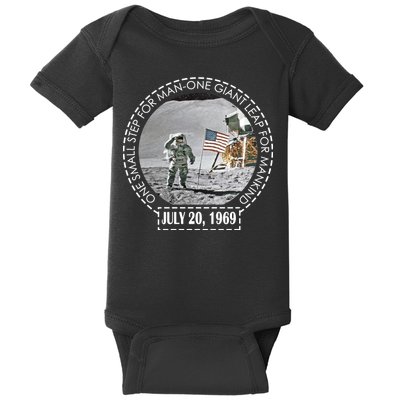 Apollo 11 Moon Landing Emblem 50th Anniversary  Baby Bodysuit