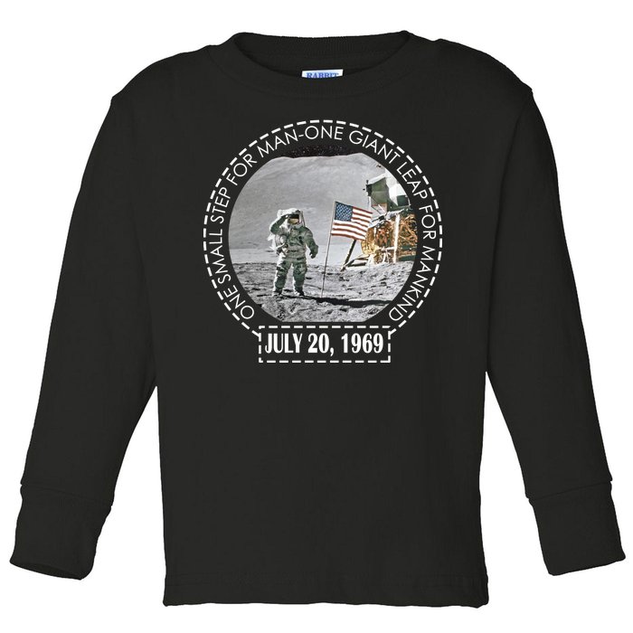 Apollo 11 Moon Landing Emblem 50th Anniversary  Toddler Long Sleeve Shirt