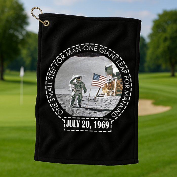 Apollo 11 Moon Landing Emblem 50th Anniversary  Golf Towel