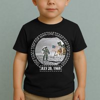 Apollo 11 Moon Landing Emblem 50th Anniversary  Toddler T-Shirt