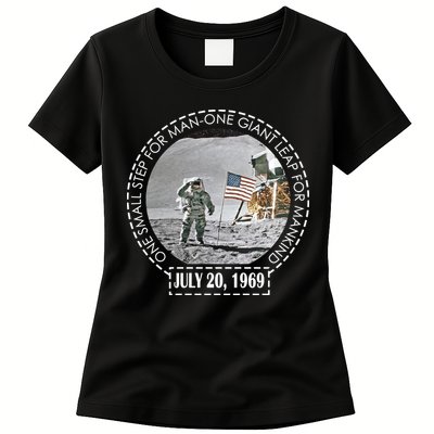 Apollo 11 Moon Landing Emblem 50th Anniversary  Womens T-Shirt