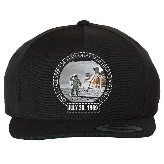 Apollo 11 Moon Landing Emblem 50th Anniversary  Wool Snapback Cap