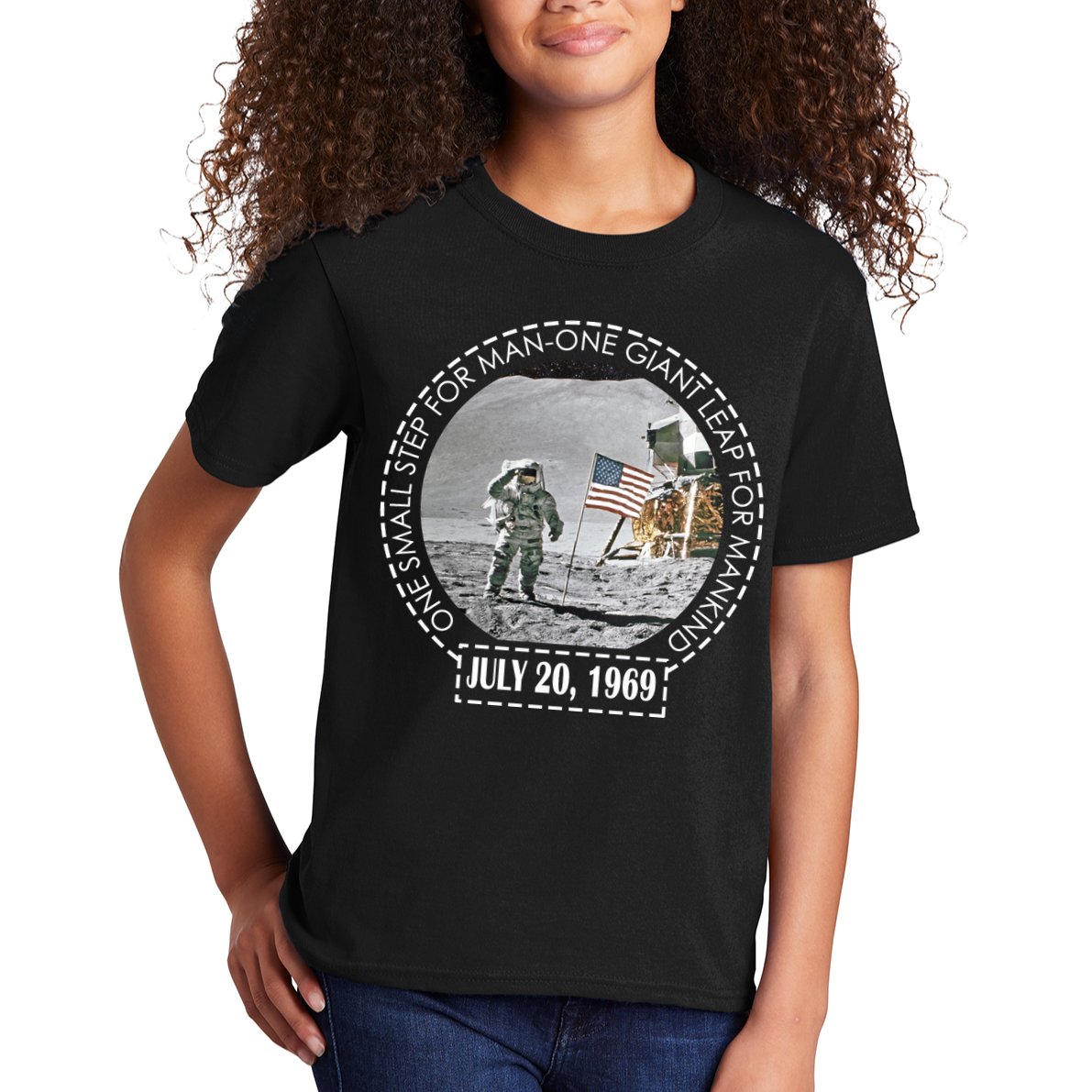 Apollo 11 Moon Landing Emblem 50th Anniversary  Kids T-Shirt