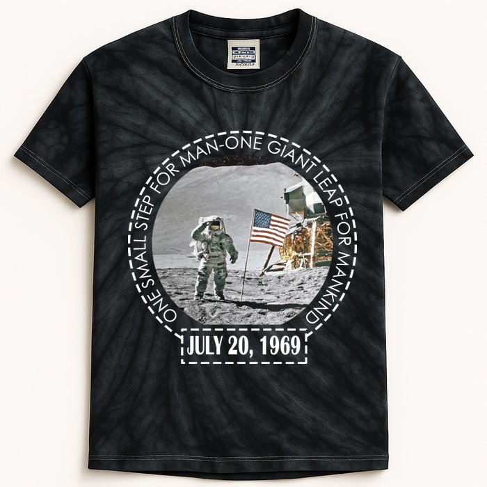 Apollo 11 Moon Landing Emblem 50th Anniversary  Kids Tie-Dye T-Shirt