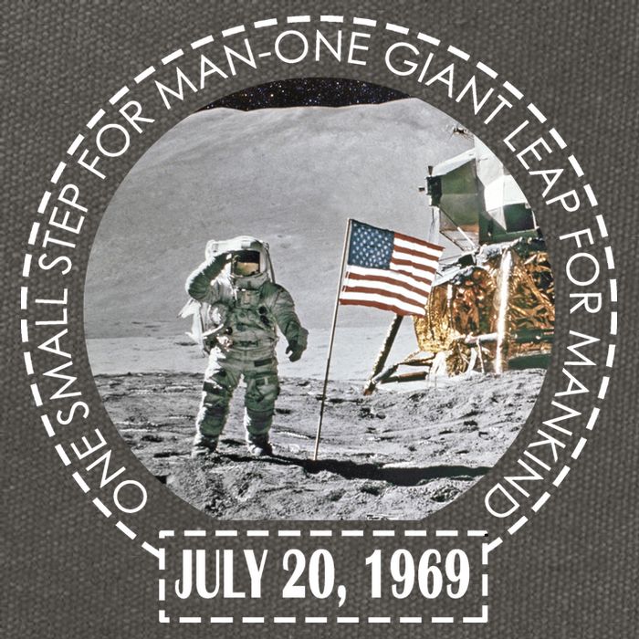 Apollo 11 Moon Landing Emblem 50th Anniversary  Cotton Canvas Backpack