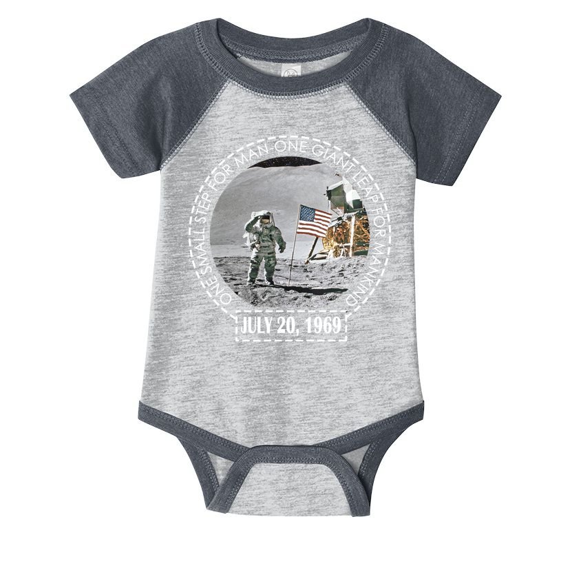 Apollo 11 Moon Landing Emblem 50th Anniversary  Infant Baby Jersey Bodysuit