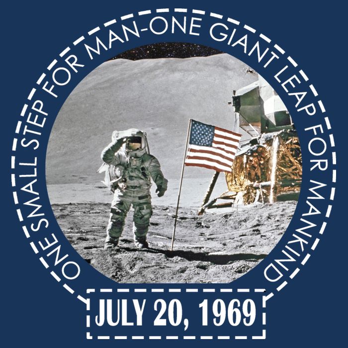 Apollo 11 Moon Landing Emblem 50th Anniversary  Infant Baby Jersey Bodysuit