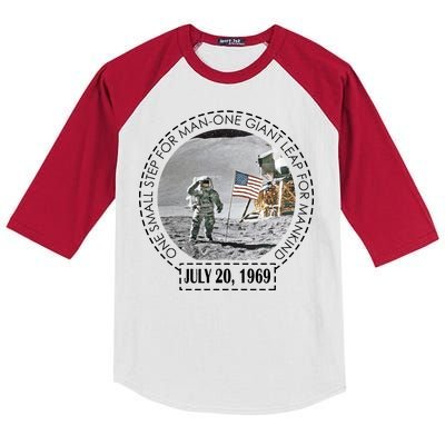 Apollo 11 Moon Landing Emblem 50th Anniversary  Kids Colorblock Raglan Jersey