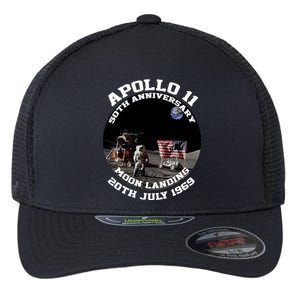 Apollo 11 Moon Landing July 20th 1969 Flexfit Unipanel Trucker Cap